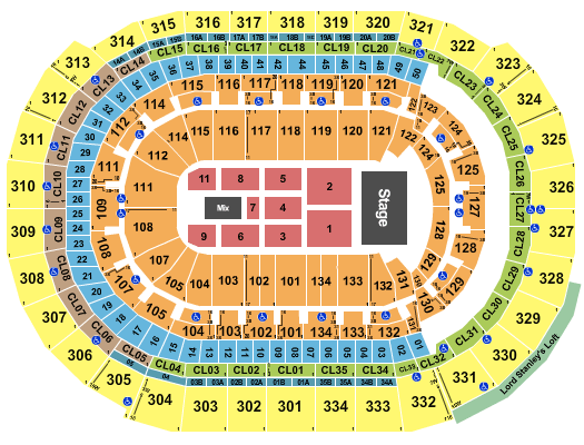 Amerant Bank Arena Barry Manilow Seating Chart